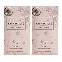 KOKOMAE - White Chocolate with Rose (Pack of 2) | Belgian White Chocolate Bar