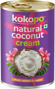 KOKOPO Natural Coconut Cream Vegan Lactose-Free