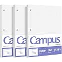 KOKUYO Loose Leaf Paper Paper, 8.25x11" Filler Paper, 5x5 Graph 300 Sheets