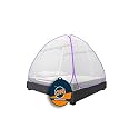KOLAR Supreme On Mosquito Net for Double Bed [6 Feet x 6.5 Feet], Queen-Size Premium Machardani, Strong and Durable, 30 GSM, Tent Type, Foldable, Corrosion Resistant