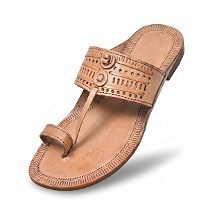 kolhapuri chappal for men original semi-premium leather semi-handcrafted traditional kolhapuri chappal for man formal footwear for weddings amp parties ethnic wear amp daily comfort