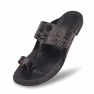 kolhapuri chappal for men original semi-premium leather semi-handcrafted traditional kolhapuri chappal for man formal footwear for weddings amp parties ethnic wear amp daily comfort