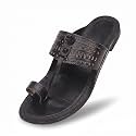 Kolhapuri Chappal for Men Original, Semi-Premium Leather Semi-Handcrafted Traditional Kolhapuri Chappal for Man Formal Footwear for Weddings &amp; Parties, Ethnic Wear &amp; Daily Comfort