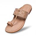 Kolhapuri Chappal for Men Original, Semi-Premium Leather Semi-Handcrafted Traditional Kolhapuri Chappal for Man Formal Footwear for Weddings & Parties, Ethnic Wear & Daily Comfort