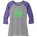 Koloa Graphic Logo Ladies Raglan Baseball Shirts.