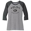 Koloa Graphic Logo Ladies Raglan Baseball Shirts.