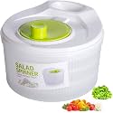 KolorFish Salad Spinner Large Capacity for Vegetable Water Drain, Fruits Vegetable Lettuce Washer with Handle Easy to Spin and Clean
