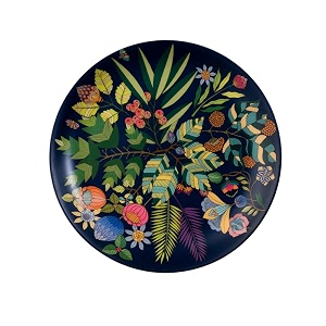 kolorobia decorative wall platestand amp metal hook vibrant bliss blue hanging wall plate 10inch gift box packaging ceramic wall plate for wall dcor i home dcor i living room i office