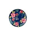 KOLOROBIA Decorative Wall Plate|Stand &amp; Metal Hook| Misty Blue Roses |Hanging Wall Plate| 10inch |Gift Box Packaging |Ceramic Wall Plate for Wall Décor I Home Décor I Living Room I Office