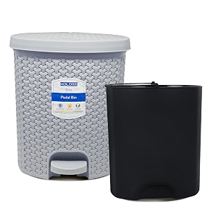 kolorr magnum 6l dustbin with inner - grey
