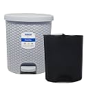 KOLORR Magnum 6L Dustbin with Inner - Grey