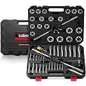 Kolvoii 52-Piece Large Metric Tap and Die Set, M6 to M24 Coarse/Fine