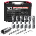 Kolvoii 9pc TCT Annular Cutter Set, Diameter 1/2" to 1-1/16", 1-3/8" Depth