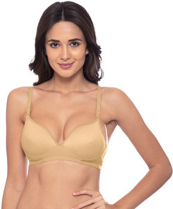 KOMLI Women Everyday Heavily Padded Bra Beige