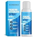 Komoko Piercing Aftercare Spray (5.07 Fl Oz), Saline Spray for Piercings & Ear Piercing Cleaner, Gentle Saline Solution for Piercings, Fast Piercing Bump Solution for Nose, Ears, Belly & More