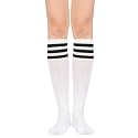 Komorebi Knee High Socks for Women Long High Stripes Socks