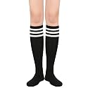 Komorebi Knee High Socks for Women Long High Stripes Socks