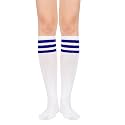 Komorebi Knee High Socks for Women Long High Stripes Socks