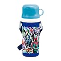 Komori Resin Kamen Rider Zets Direct Drinking Plastic Bottle with Cup, 16.9 fl oz (500 ml)