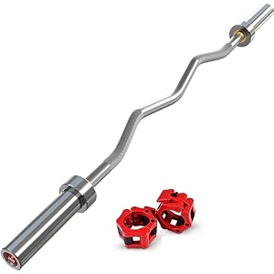 konark fitness 3 feet curling olympic barbell rod bench press bieceps amp triceps cross training 28 mm internal dia and 50mm outer dia with two imposted pvc collar