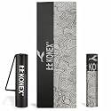 Konex 8mm Printed TPE Yoga Mat | Carry Bag | Black Grey