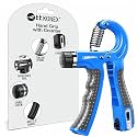 Konex Hand Gripper with Counter | 5-60 Kg Resistance | Anti-Slip Grip Strengthener | Reliable - Blue