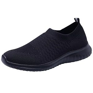 konhill Womens Slip On Sneakers Lightweight Knit