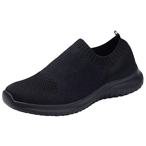 konhill Womens Slip On Sneakers Lightweight Knit