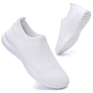konhill Womens Slip On Sneakers Lightweight Knit