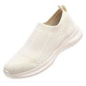 konhill Womens Slip On Sneakers Lightweight Knit Walking Shoes
