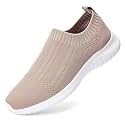 konhill Womens Slip On Sneakers Lightweight Knit Walking Shoes