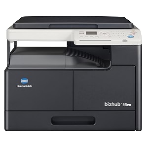 konicaminolta multi-functional printer bizhub 185en 18 ppm-network printer scanner and copier laser printer grey a3 a4 amp a5 print size capabilities 570 x 531 x 449 mm