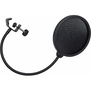 konig amp meyer double nylon screen pop filter with standaed gooseneck black 30700-000-55