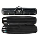 KONLLEN 2x4 Hard Pool Cue Case – Professional Billiards Cue Case for 2 Butts & 4 Shafts, Durable Hard Shell Cue Bag with Adjustable Shoulder Strap, Large Storage Pockets
