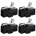 Konohan 4-Pack Micro Limit Switches, Roller Lever Snap Spdt Action Switch