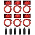 Konohan 6 Pack 3.28 ft El Wire Red Lights, Wearable LED Lights for Costume