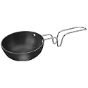 Konquer TimeS Hard Anodized Aluminium Tadka Pan (Very Small, Black, 100mm)
