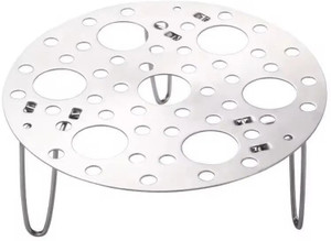 KONRING Steel Egg Steamer Rack Heatproof Stack