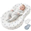 Konssy Baby Changing Pad Set with Waterproof Lining &amp; 2 Pack Muslin Covers