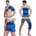 Koo-Care Large Flexible Gel Ice Pack &amp; Wrap with Straps for Hot Cold Therapy - Pain Relief for Shoulder Rotator Cuff, Back, Hip, Knee Replacement Surgery, Shin Splint Injuries Reusable - 11" x 14"