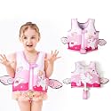 Koochie-Koo Unicorn Printed Cool Beach/Pool Party Float Vest Swimming Training Vest Life Jacket for Baby from 2 to 3 Years 33 to 42 lbs (Pack of 1, Pink)