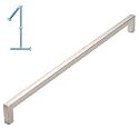 KOOFIZO 1 Pack 10 in Brushed Nickel Cabinet Pulls, Drawer Handles 1816