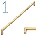 KOOFIZO 1 Pack 12-3/5 in Brushed Gold Cabinet Pulls, Drawer Handles 1816