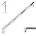 KOOFIZO 1 Pack 7-1/2 in Polished Chrome Cabinet Pulls, Drawer Handles 1816