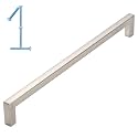 KOOFIZO 1 Pack 7-1/2 in Brushed Nickel Cabinet Pulls, Drawer Handles 1816