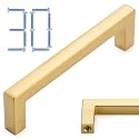 KOOFIZO 30 Pack 3 in Brushed Gold Cabinet Pulls, Gold Drawer Handles 1816