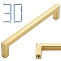 KOOFIZO 30 Pack 5 in Brushed Gold Cabinet Pulls, Gold Drawer Handles 1816