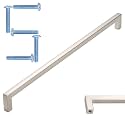 KOOFIZO 5 Pack 10 in Brushed Nickel Cabinet Pulls, Drawer Handles 1816