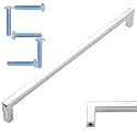 KOOFIZO 5 Pack 10 in Polished Chrome Cabinet Pulls, Drawer Handles 1816