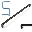 KOOFIZO 5 Pack 12-3/5 in Oil Rubbed Bronze Cabinet Pulls Drawer Handle 1816